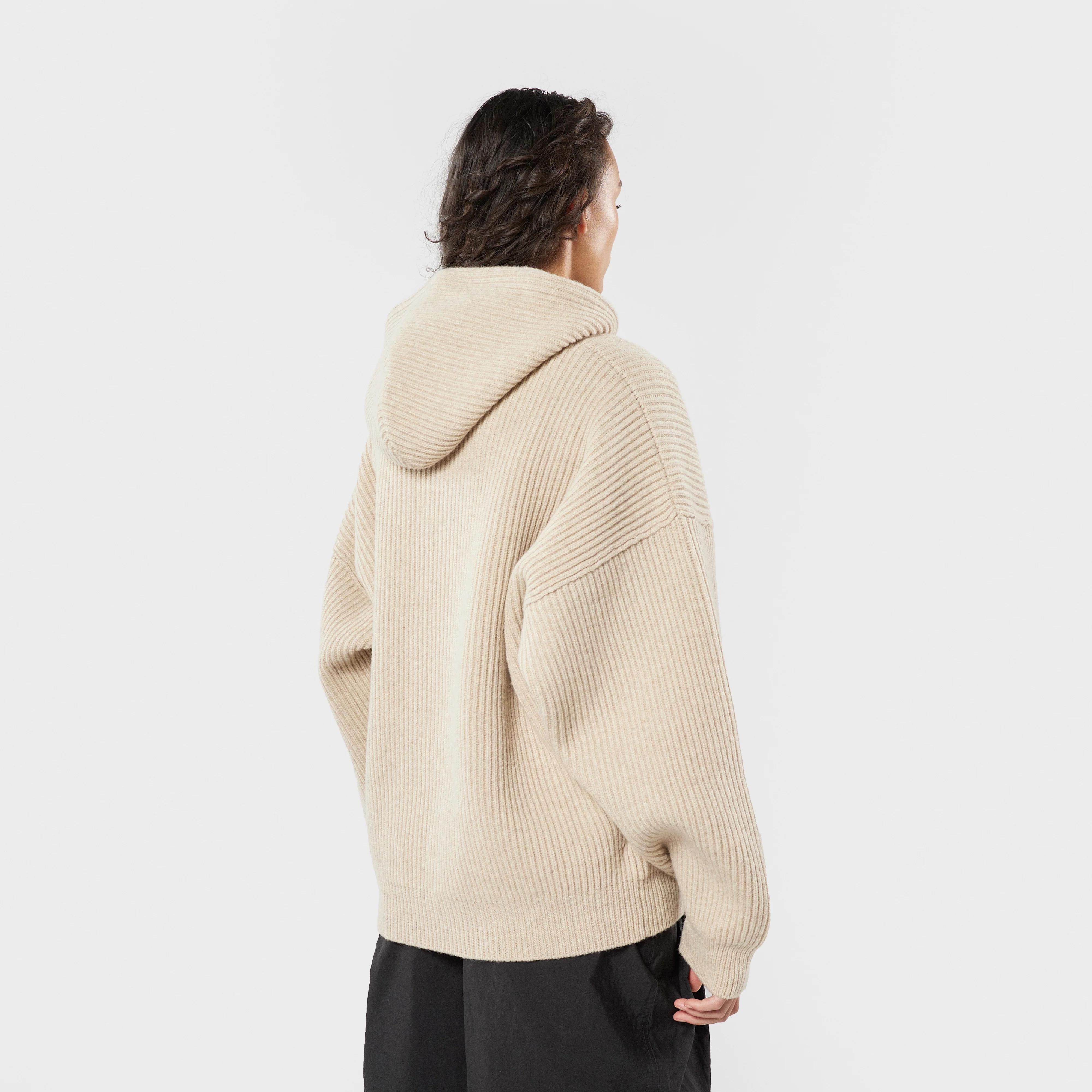Vonarstræti Zipped Wool Hoodie - Image 9